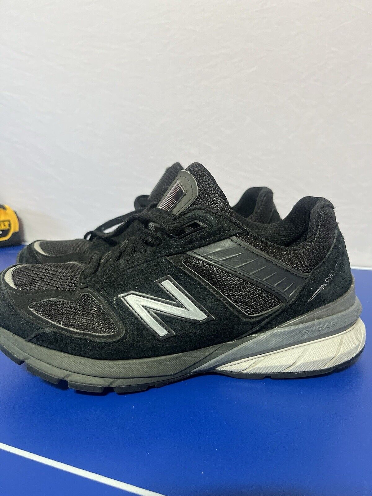 New Balance Womens 990 V5 Black Running Shoes Sneakers Size 9 USA