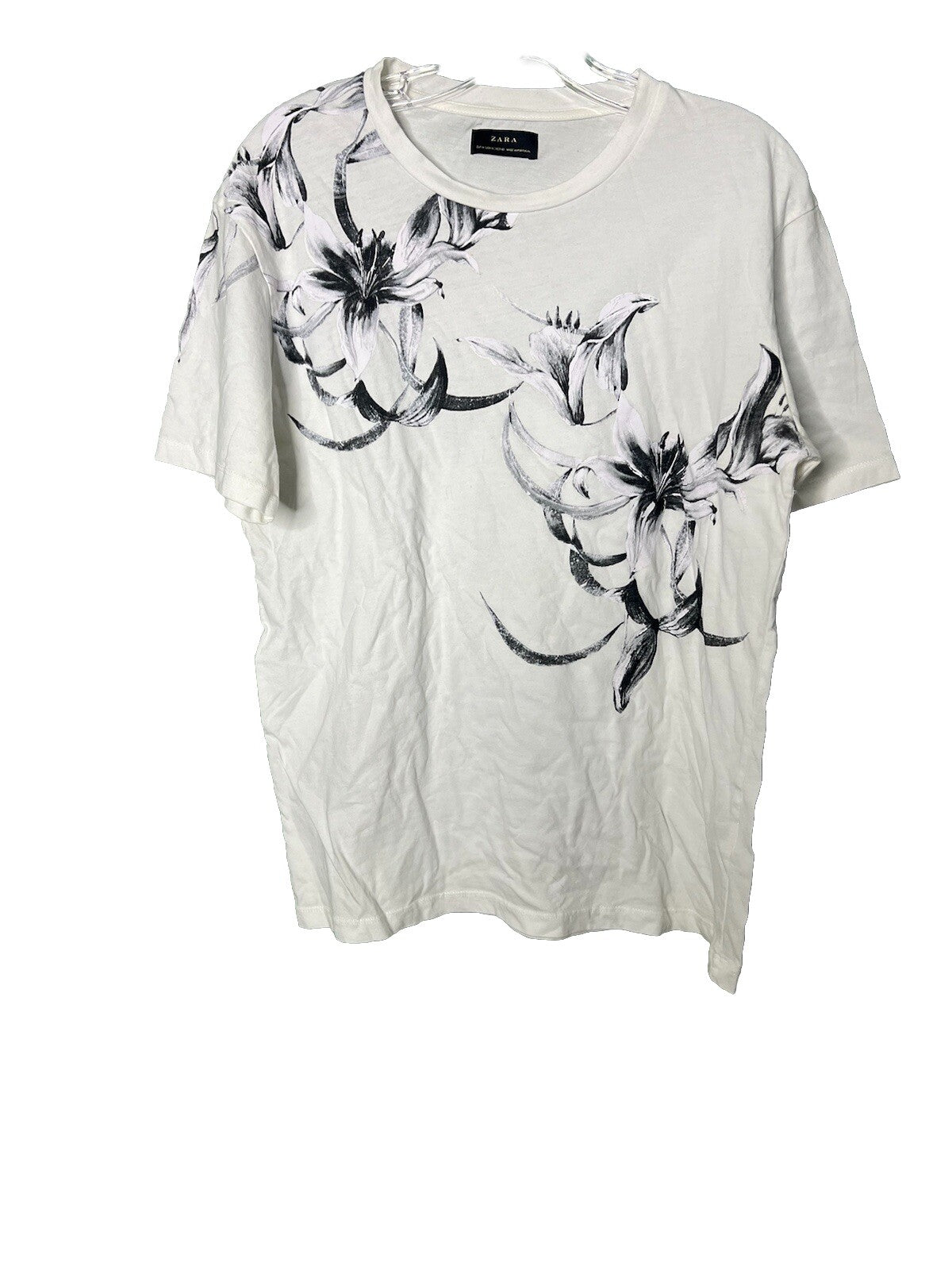 Zara Short Sleeve T-Shirt-Size Medium Floral Print