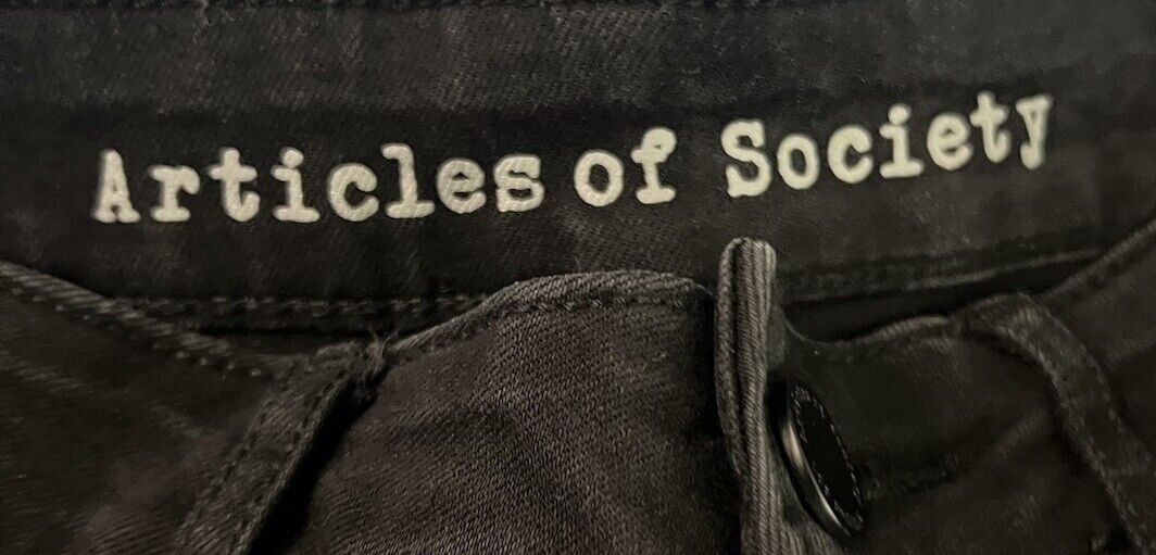 Articles of Society Jeans Womens Size 24 Black Low Rise Stretch