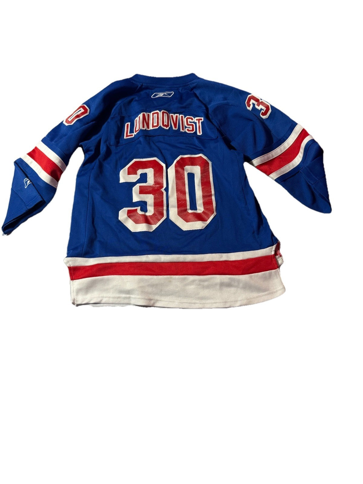 Reebok New York Rangers Henrik Lundqvist Hockey Home Jersey Youth Size L/XL