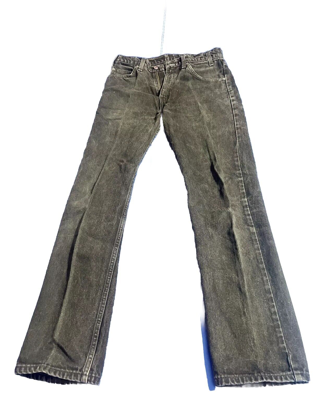 Levis 505 Regular Fit Jeans Mens Size 32x30 Faded Black Denim