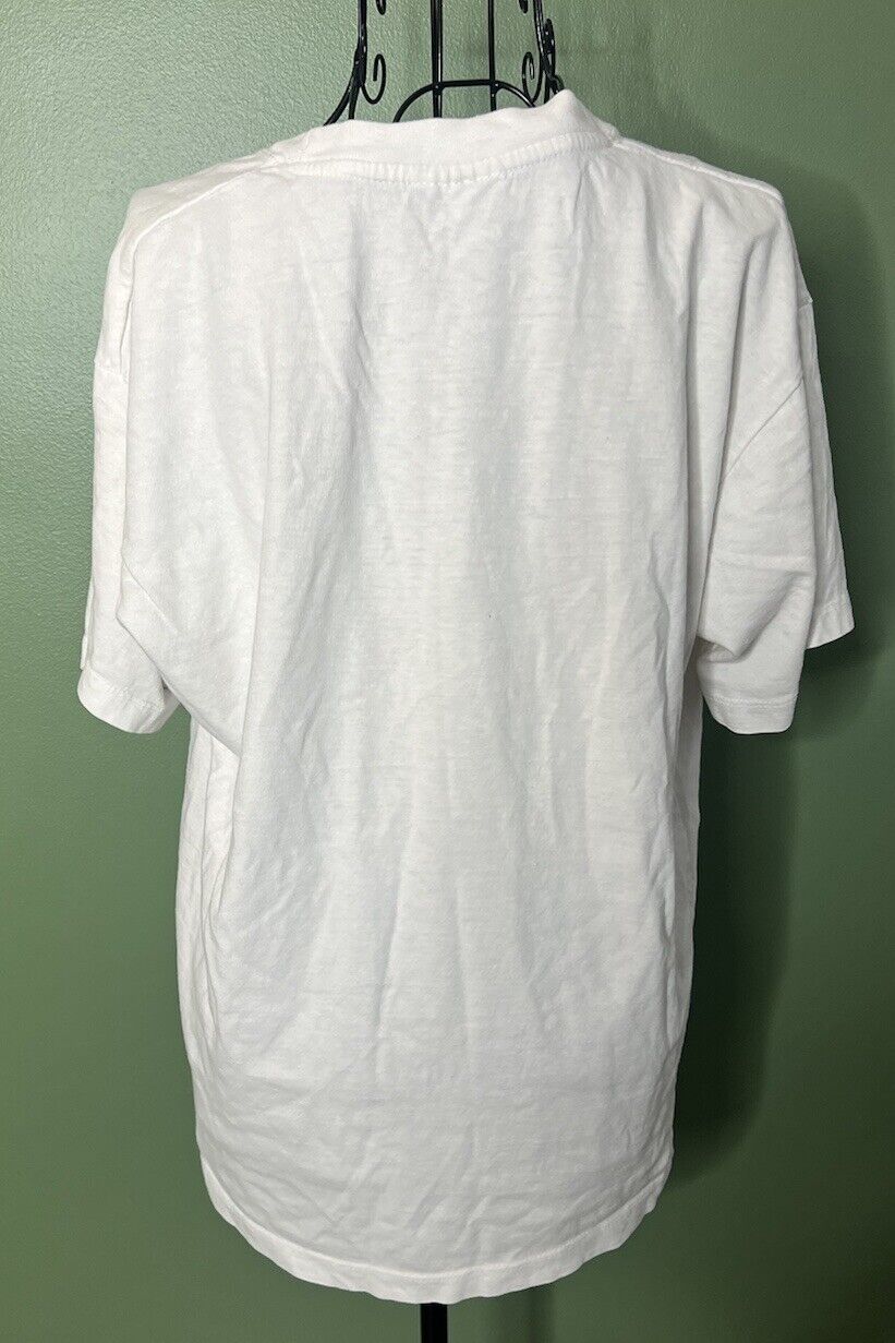 St Thomas White Short Sleeve Cotton T-Shirt Men's M