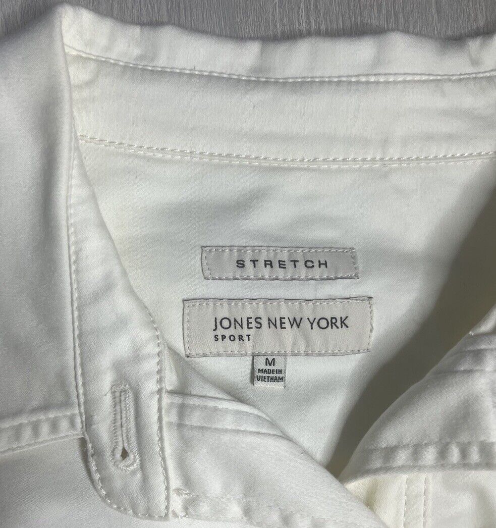 Jones New York Sport Jacket Womens Size M Stretch Button Up Outdoor Cotton