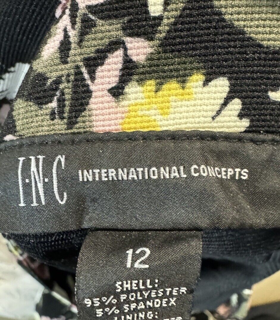 INC International Concepts Women Floral-Print Mini Skirt Size 12