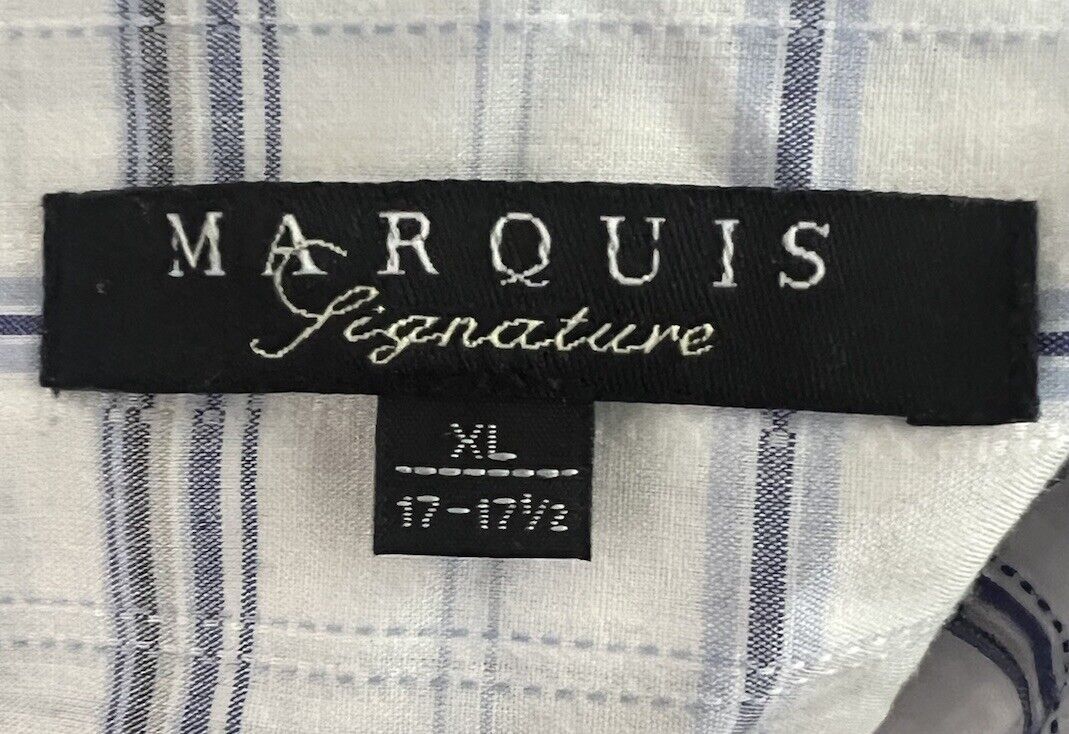 Marquis Signature Long Sleeve Button Down Men's Size 17-17.5 XL