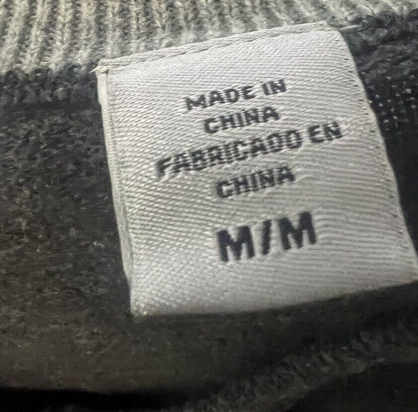 Greg Norman Men's Cotton V-Neck Sweater Grey Size Medium