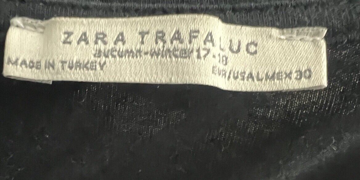 Zara Trafaluc Shirt Womens Large Crew Neck Short Sleeve
