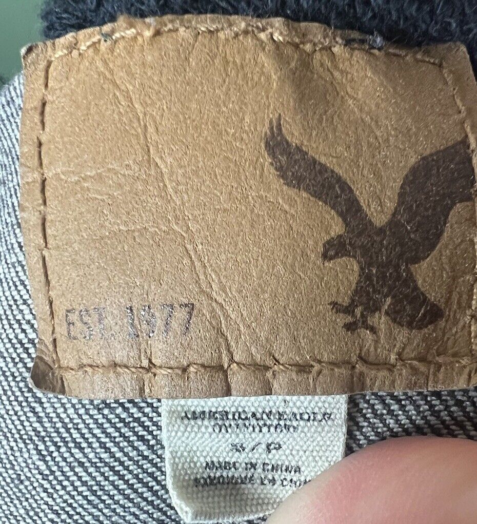 AMERICAN EAGLE Jean Jacket S / P Denim Button Up