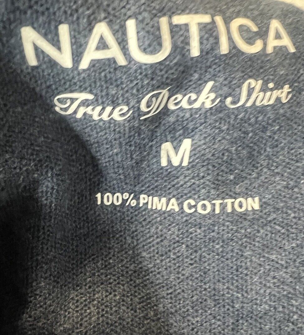 Nautica Performance Deck Shirt Men's Size Medium Short Sleeve Polo