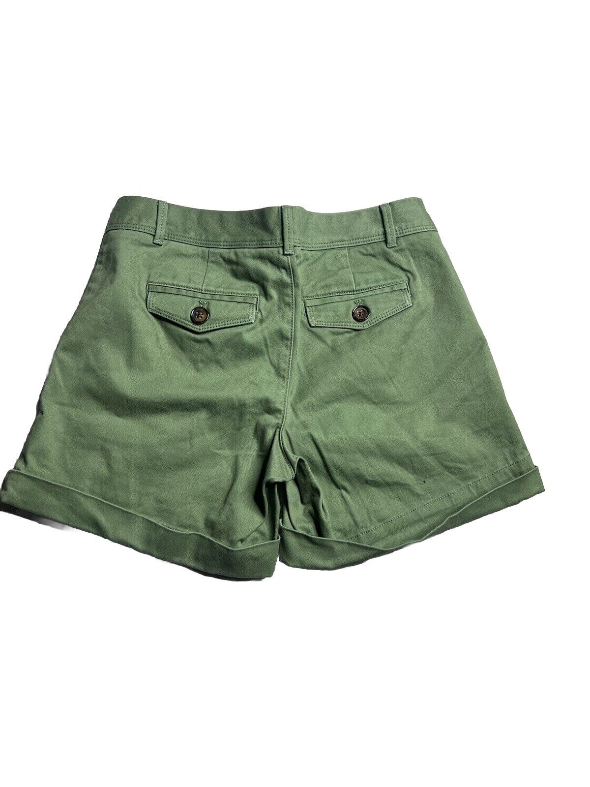 Banana Republic Shorts Womens 0 City Chino Mid Rise Casual Button