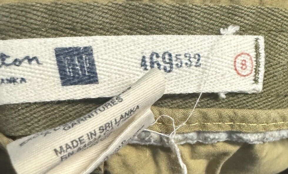 Gap Shorts Women 8 Bermuda High Rise Flat Front Pockets Cotton Casual