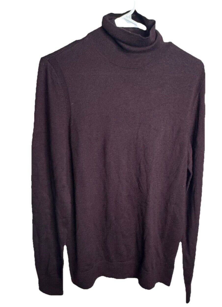 Express Men's Sweater Size M Turtle Neck Wool Blend Knit Stretch