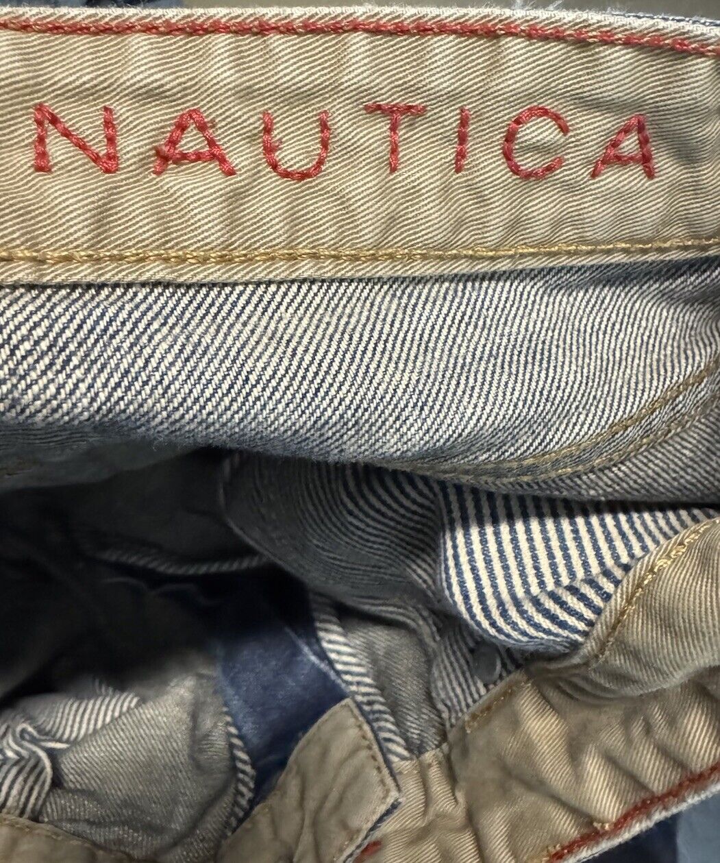 Nautica Jeans Sz 36x30 Mens Blue Cotton Pants Denim Relaxed Straight Casual Work