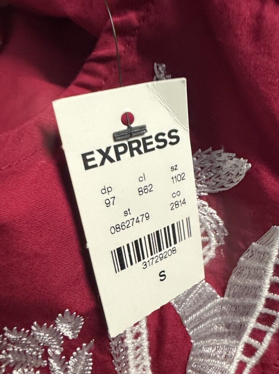 Express Women’s Short Sleeve Blouse Top T-Shirt Small
