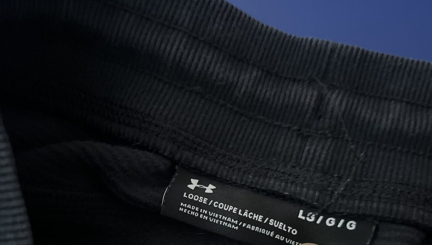 Under Armor Sweatpants, Black,Men’s Size Large, Loose Fit,Maryland Design,Rare