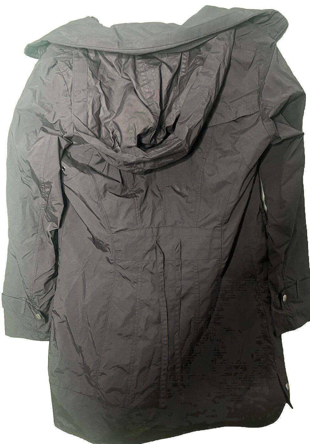 Cole Haan Signature Black Hooded Rain Jacket Women's Size Small Lightweight