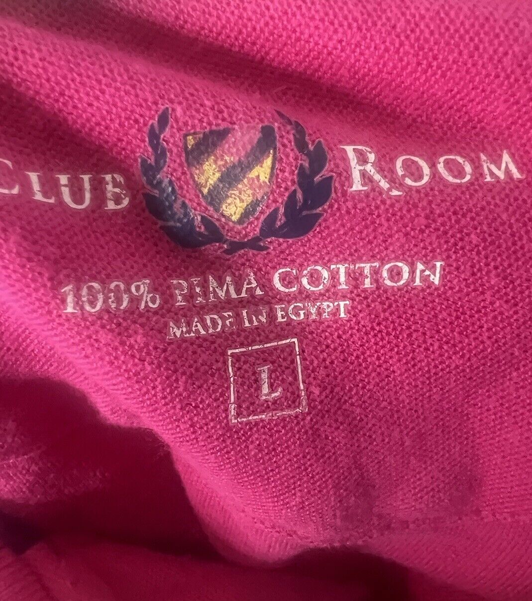Vintage Club Room Polo Shirt Large Short Sleeve