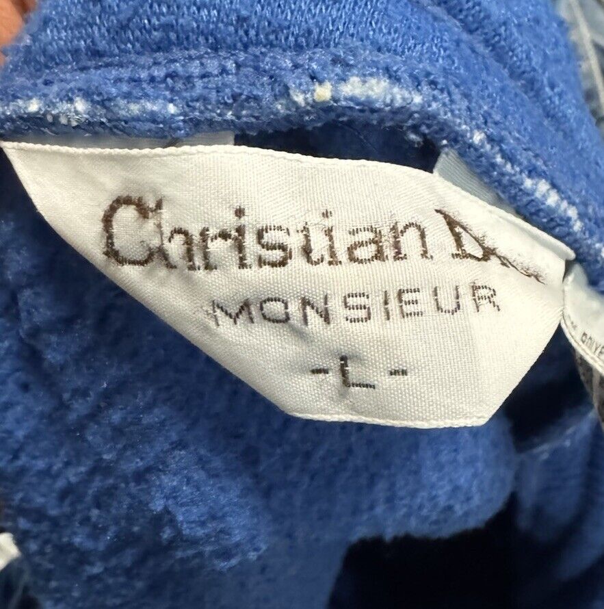 80S CHRISTIAN DIOR MEN'S COTTON TROUSERS JOGGER PANTS MEDIUM Vintage