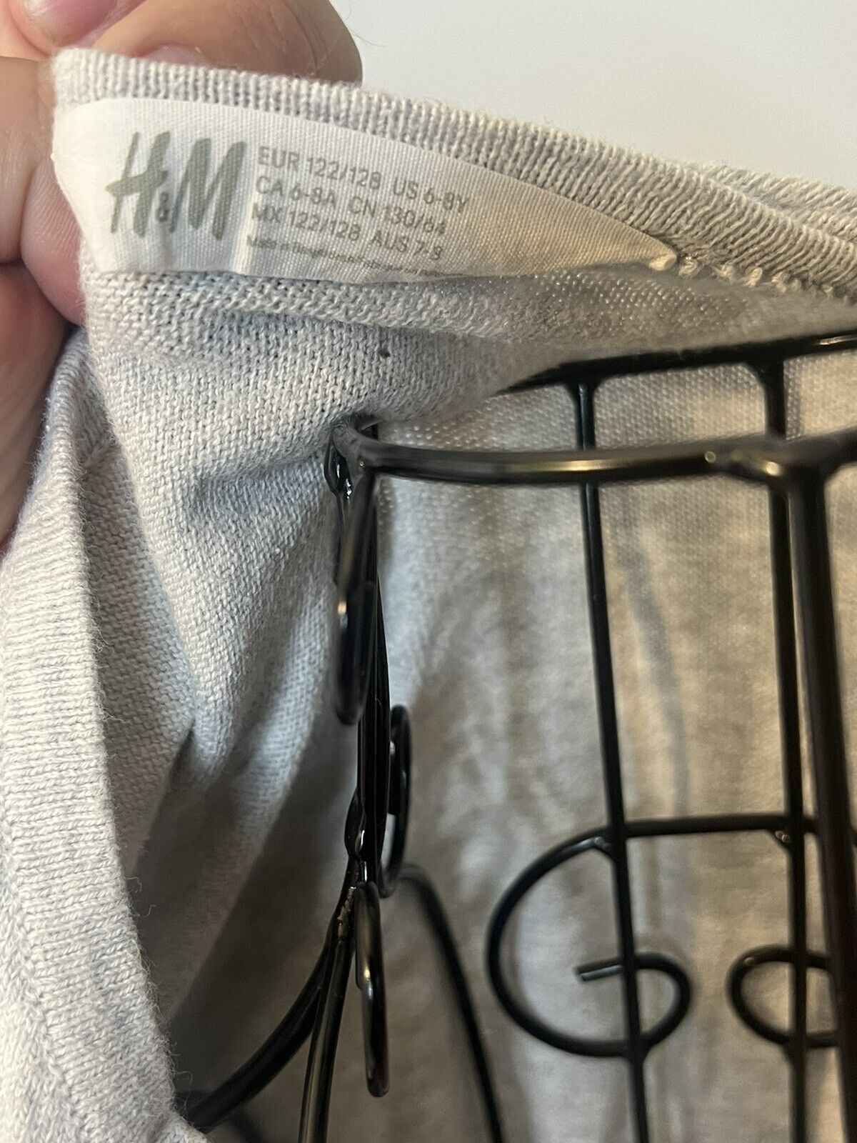 H&M Gray Button Up Kids Knit Sweater Size 6- 8 Years Old