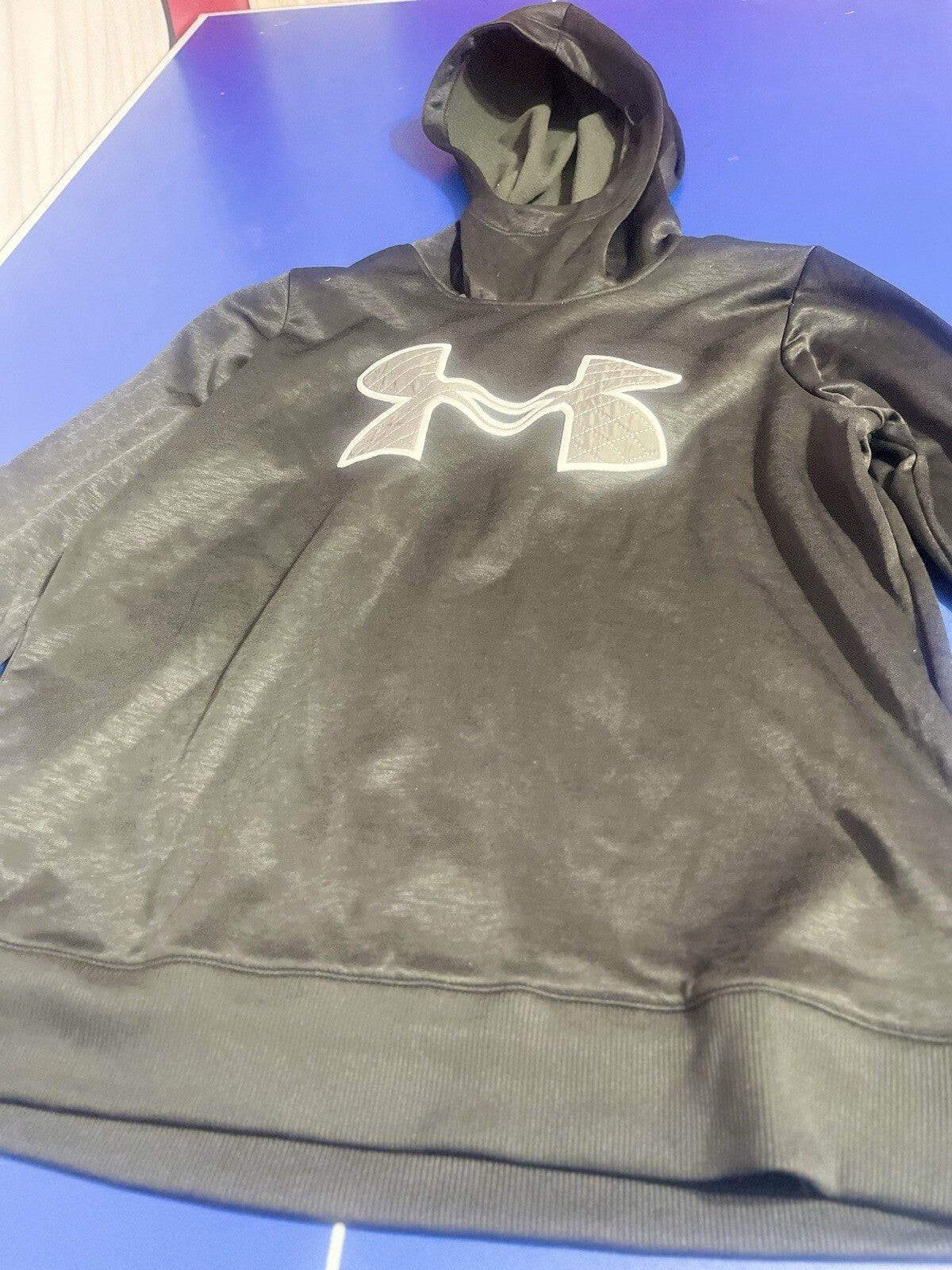Under Armour Sweatshirt Mens Small Gray Sweater Hoodie Cold Gear Lightweight