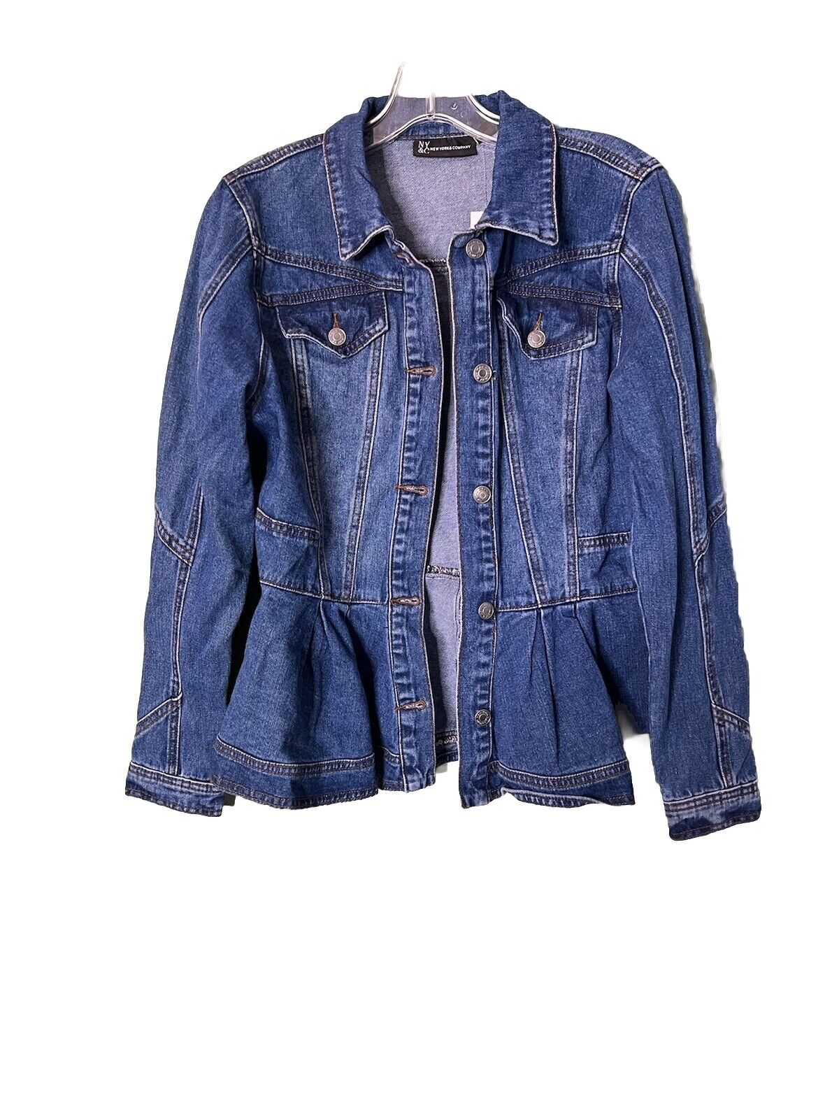 New York & Company Jean Jacket Women's size Small Denim Blue/ Make An Offer