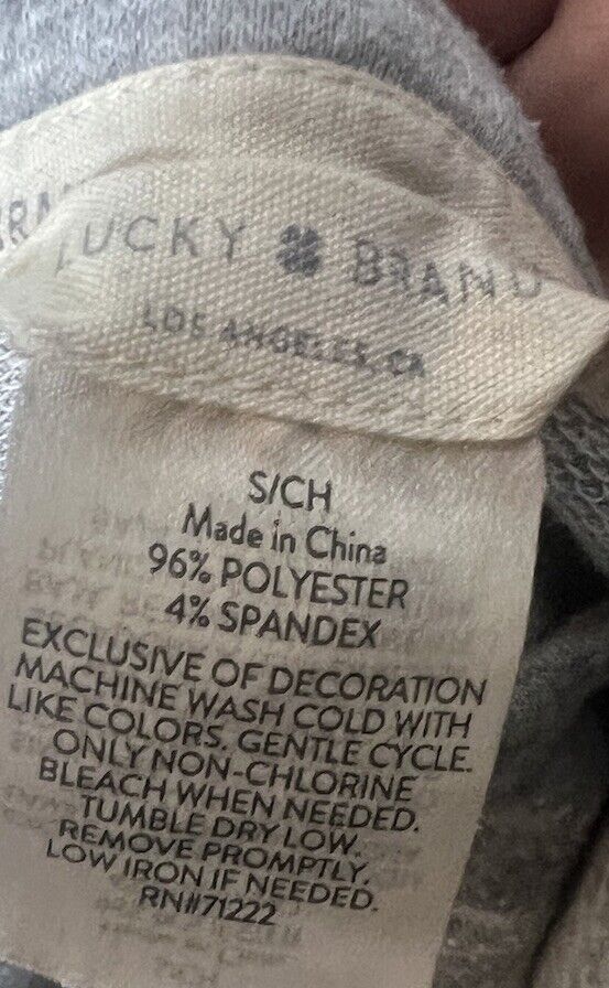 Lucky Brand Women's Size S/CH Pullover Sweater Gray Long Sleeve