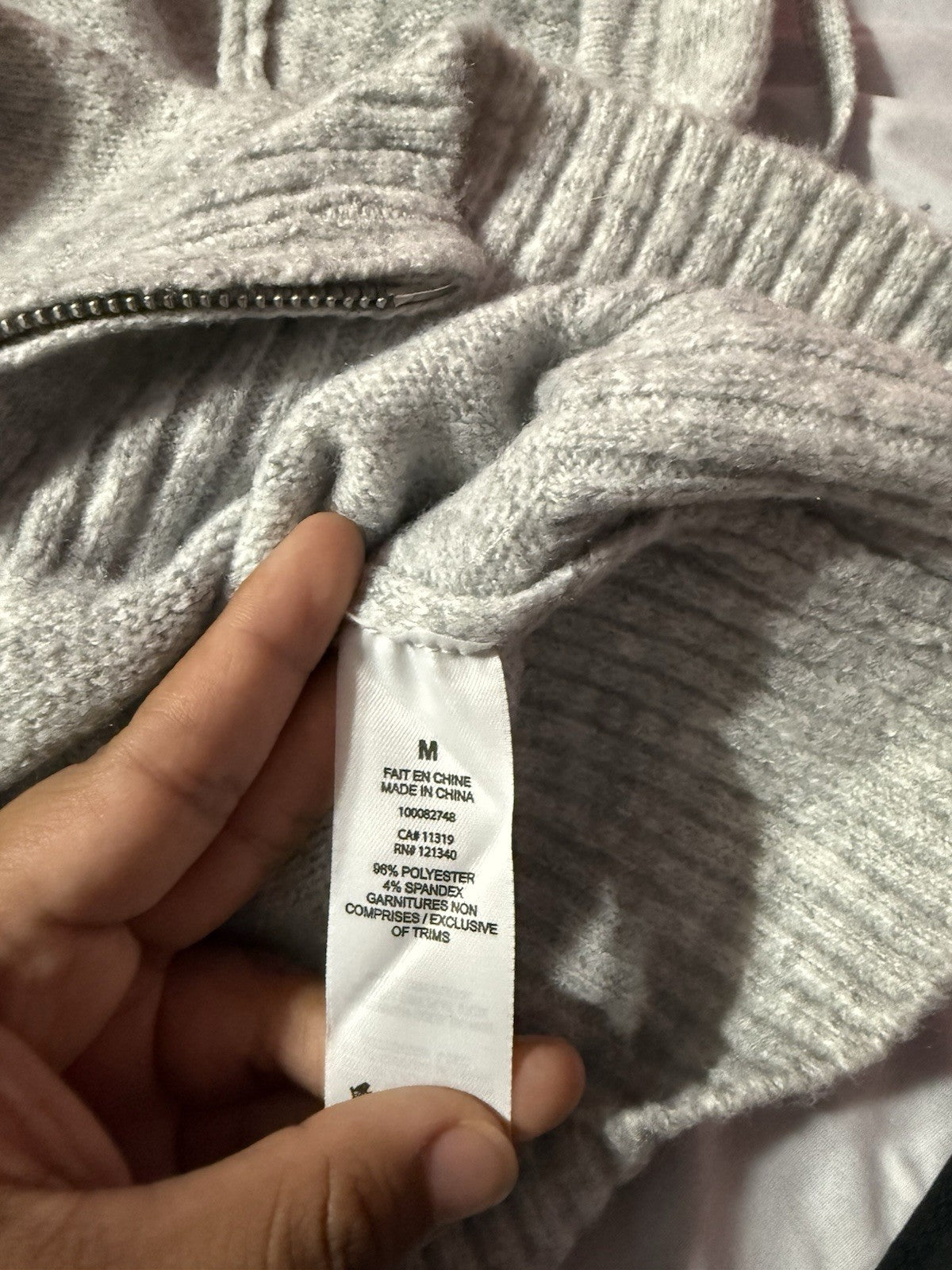 garage half zip up hoodie size M