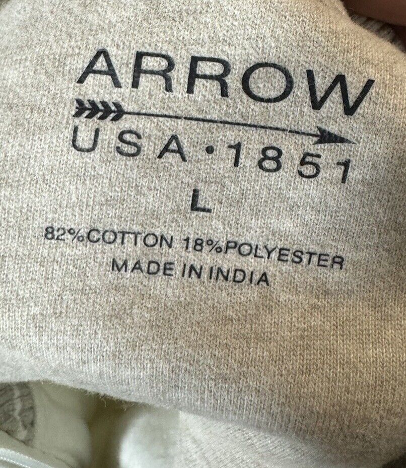 Arrow Saranac Fleece Pullover Men Large 1/4 Zip