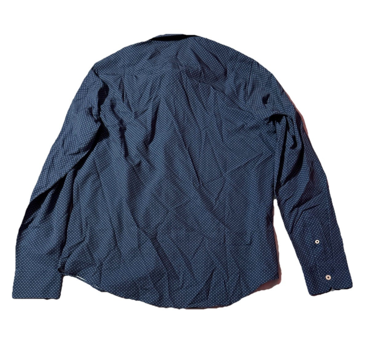Thomas Sterling Men Long Sleeve Blue Shirt M