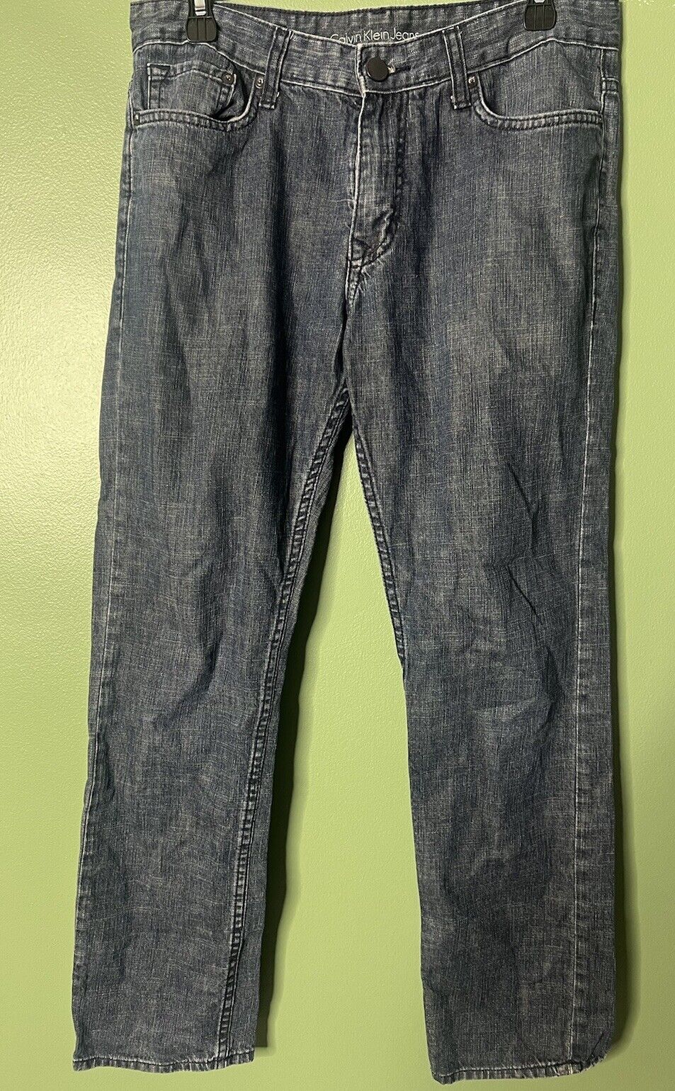 Calvin Klein Mens Jeans Blue Size (31x30) Relaxed Straight Medium Wash