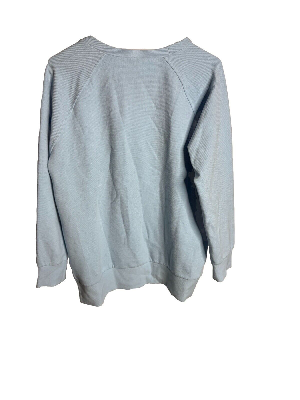 Anrabess Women's Medium Crew Neck Cream Very Soft Cozy Comfy Sweater