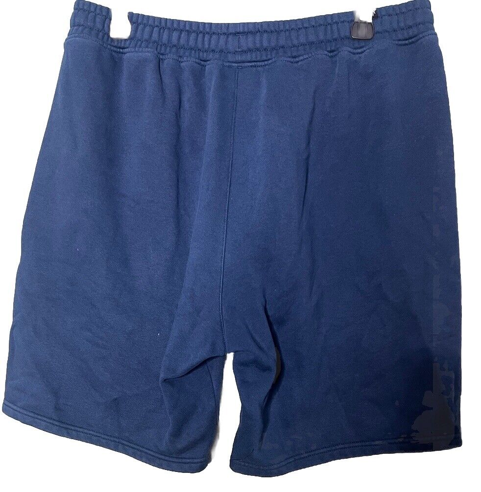 Puma Men's Large Shorts Logo Graphic Drawstring Waist Pockets Blue