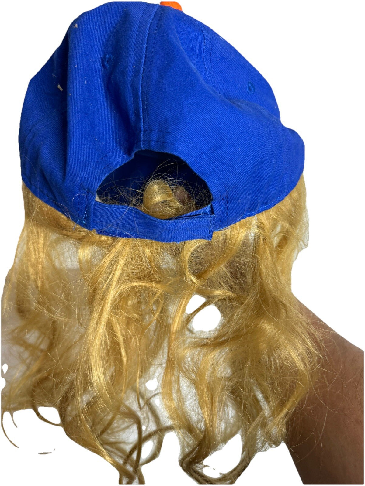 NY METS JACOB DEGROM CAP HAT HAIR WIG HALLOWEEN COSTUME CITI FIELD SGA BLONDE