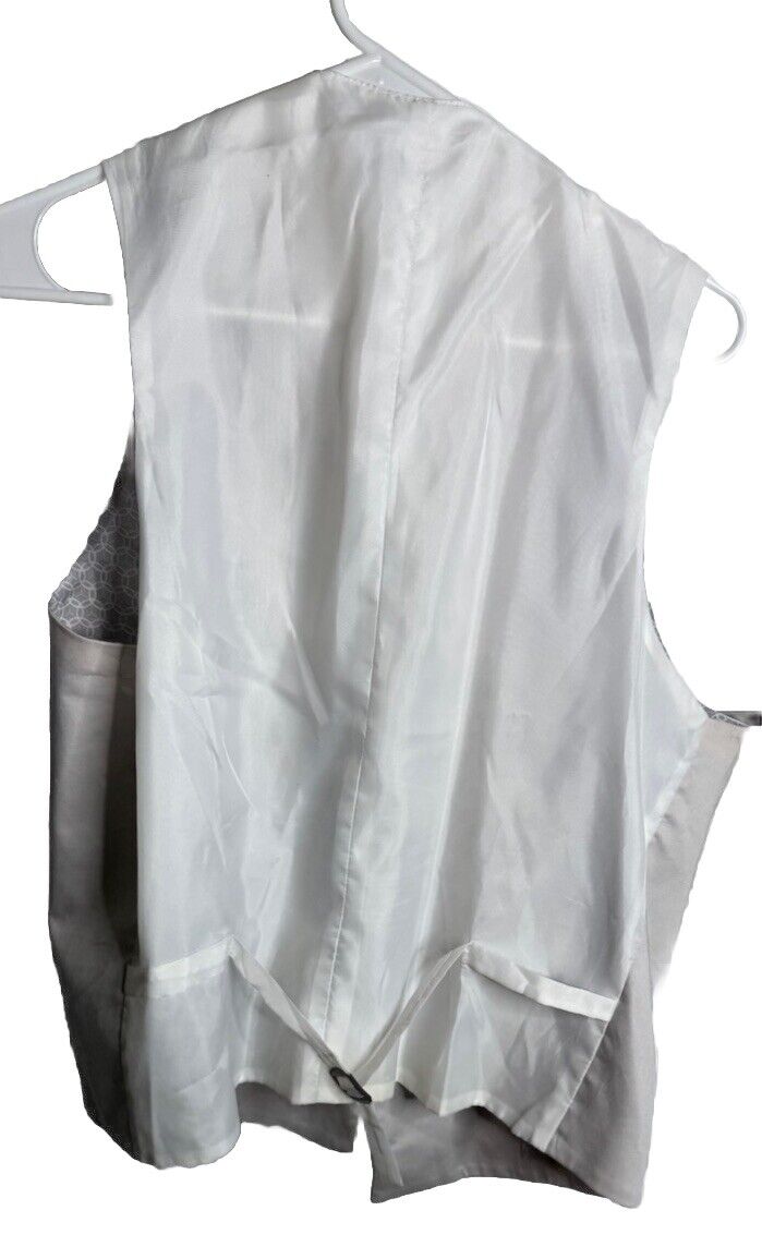 ASOS DESIGN Men's Slim Vest in Stone Size 40 Button Front Fully Lined