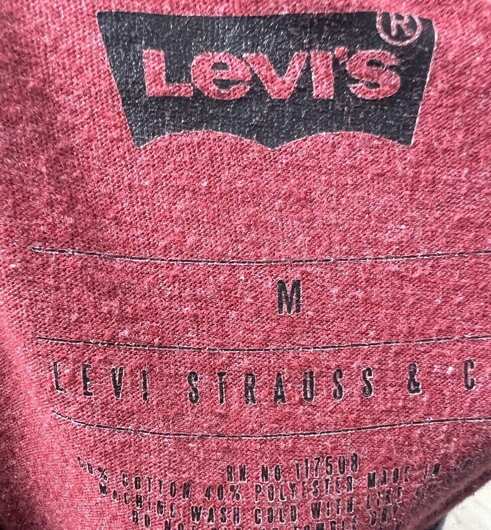 Levis Shirt Mens Medium Pullover Long Sleeve Tee