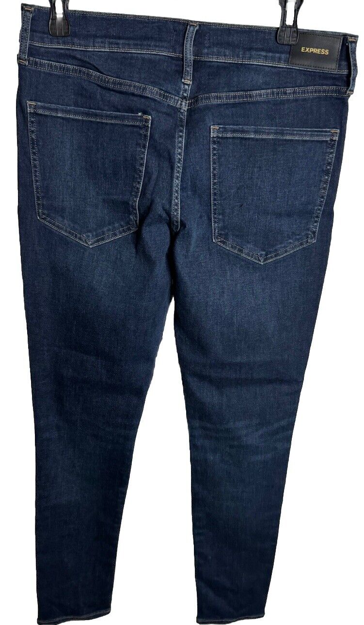 NWT Express Women's Jeans Barely Boot Low Rise Stretch Dark Wash Jeans Size 10R