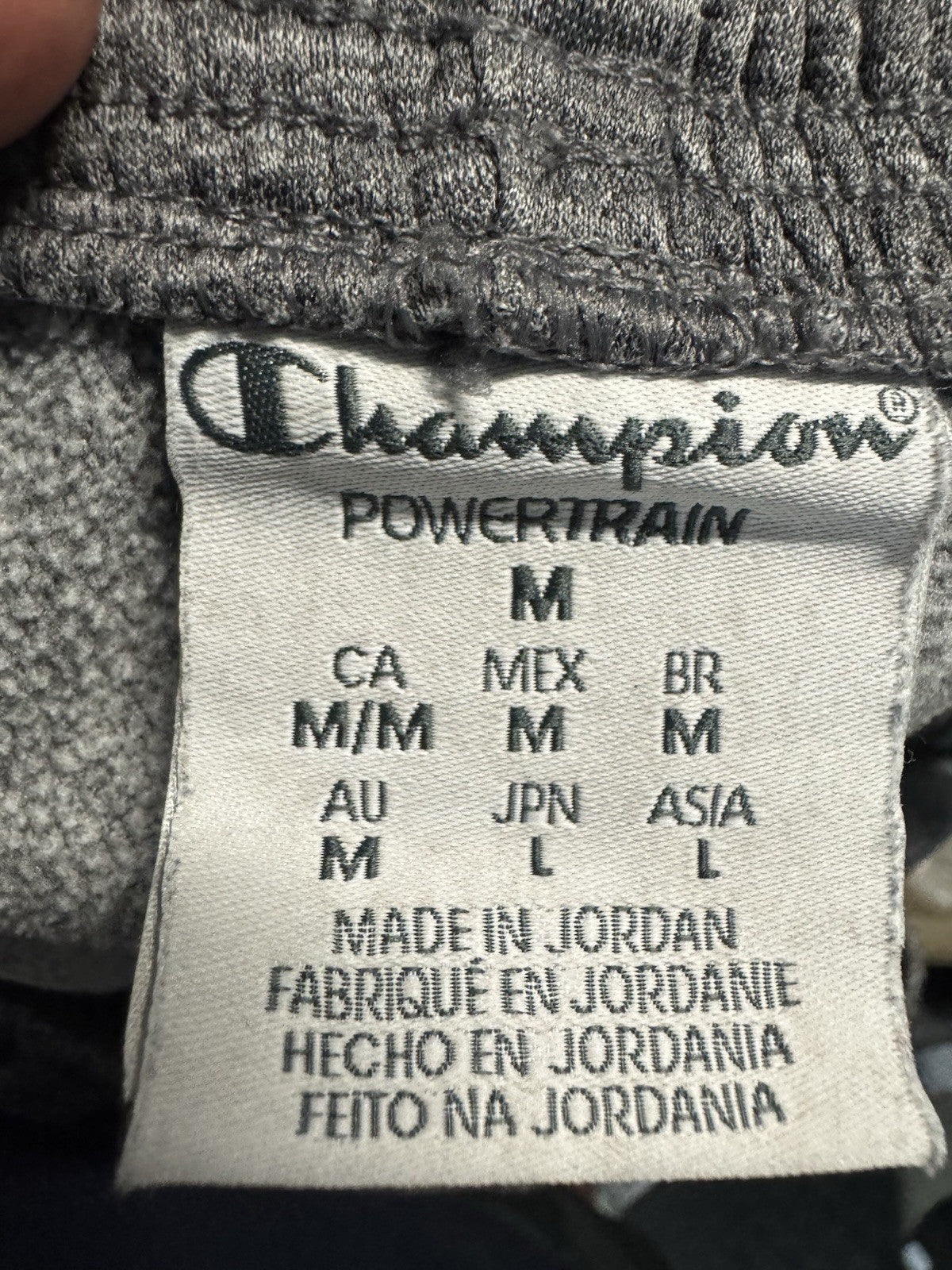 Champion Gray Sweatpants Mens M Straight Fit Grey w/ Pockets Cotton Poly