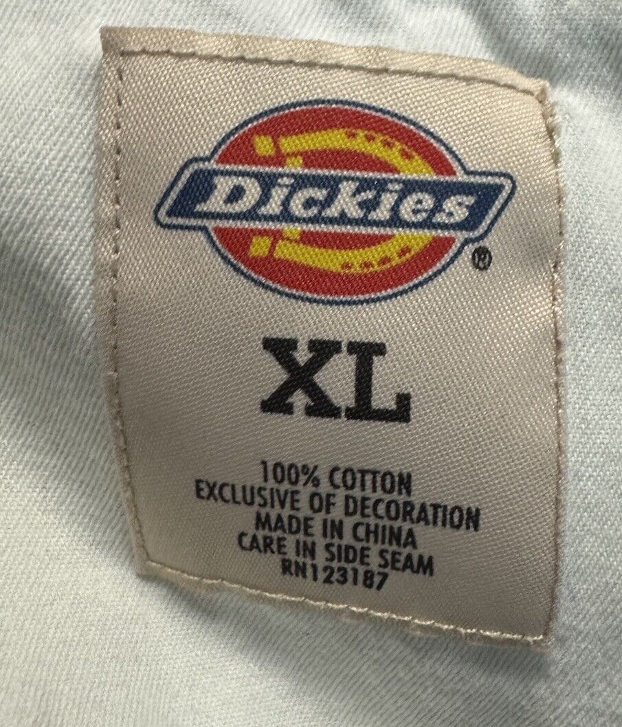 Men's Dickies Short Sleeve Button Up Work Shirt W/ Pockets Size XL