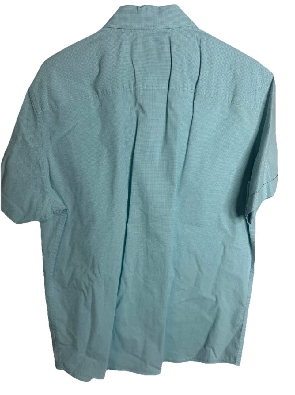 Apt. 9 Slim Fit Short Sleeve Button Front Shirt Mens Large