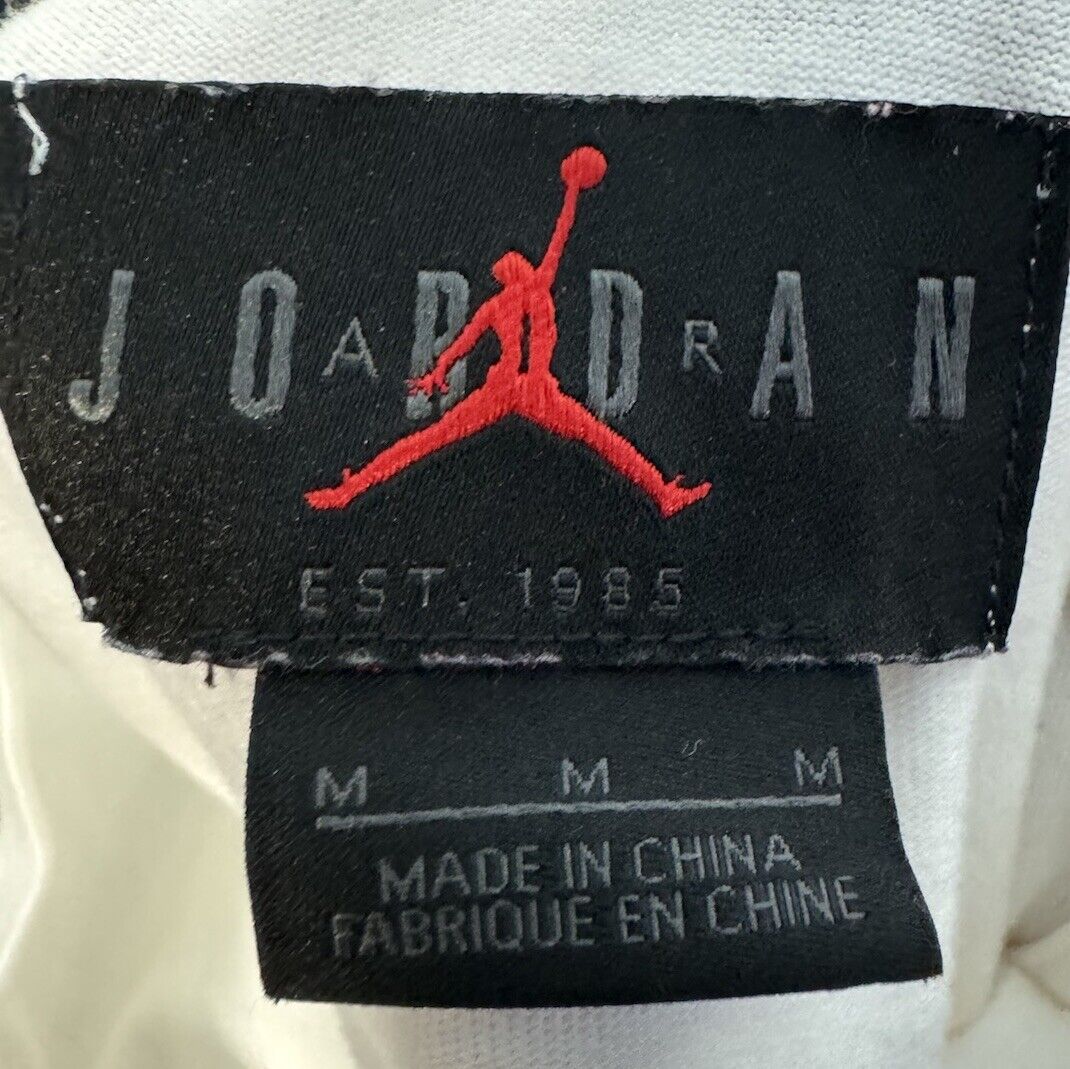 AIR JORDAN T Shirt Crewneck White Long Sleeve Mens Medium