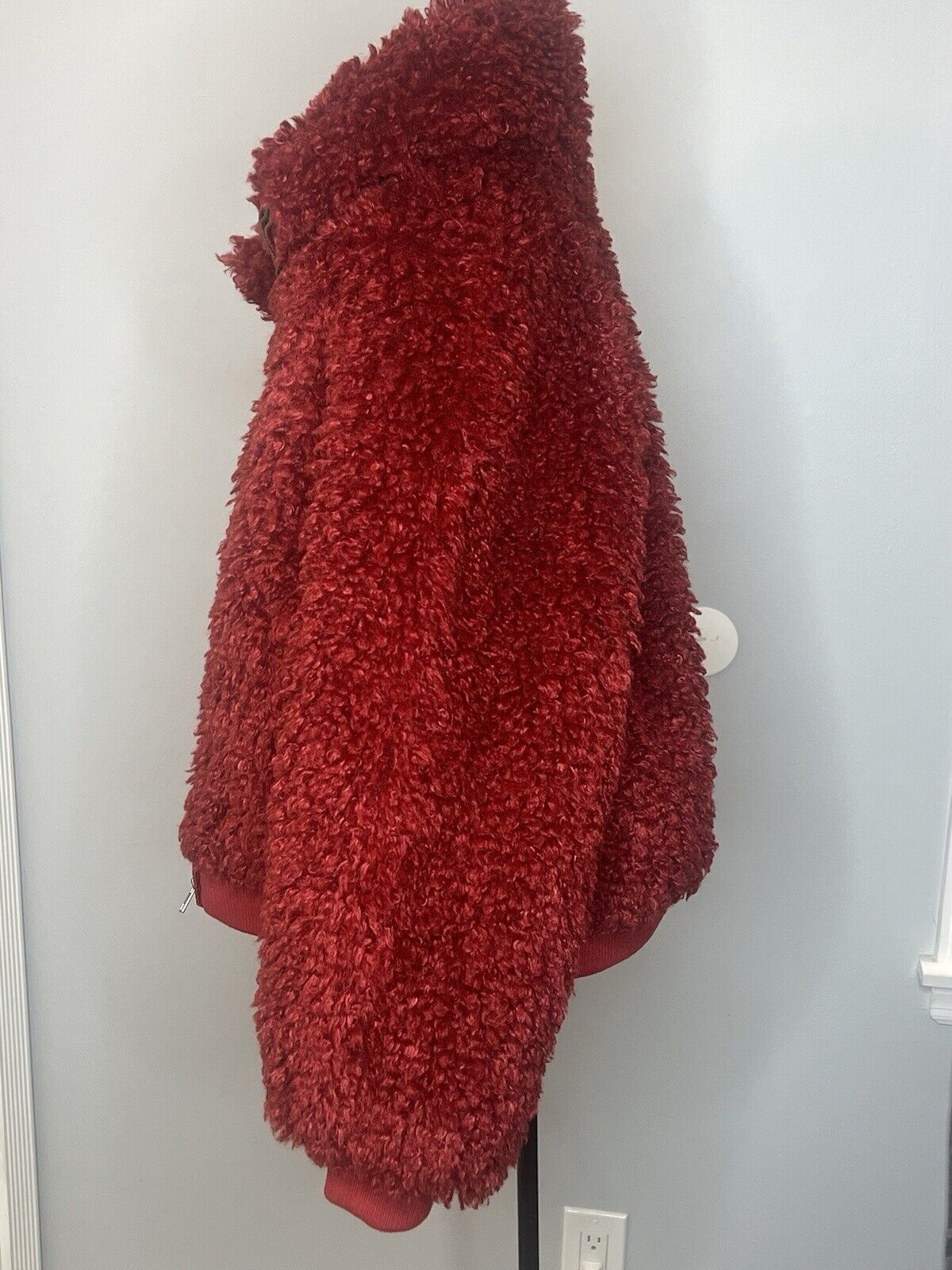 American Eagle Coat Womens Medium Red Full Zip Jacket
