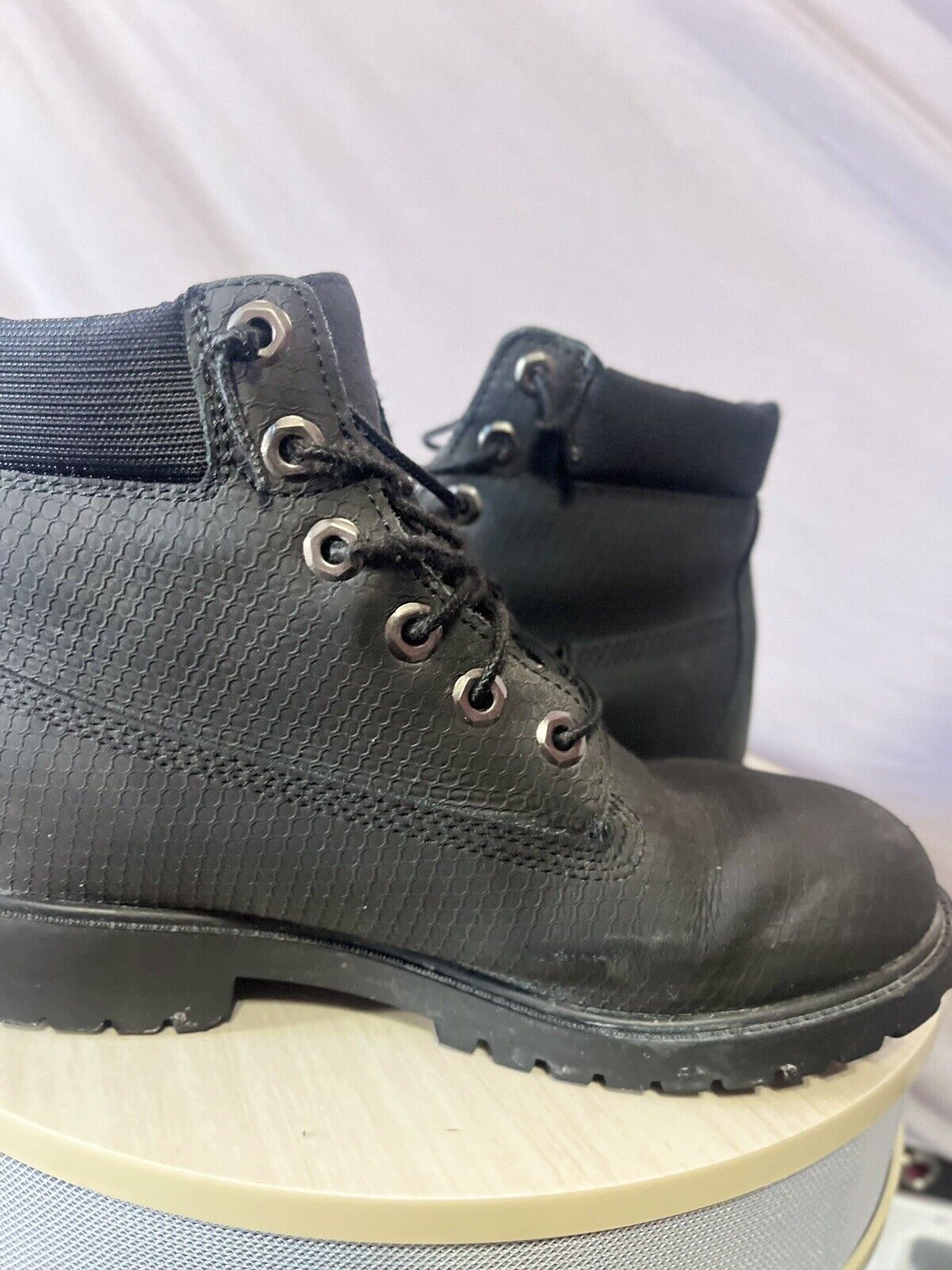 Timberland 5.5 Men’s, Premium Black Helcor Boot, High Quality, Lightly Used,rare