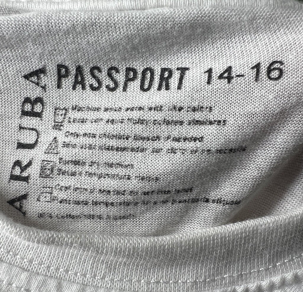 Vintage Aruba Shirt 14-16 Short Sleeve