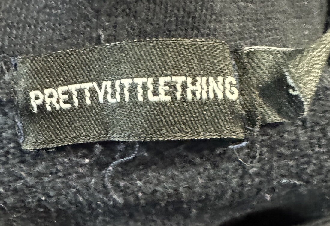 Pretty Little Thing Brooklyn Men's Dark Blue Cotton Long Sleeve Sweatshirt Sz S