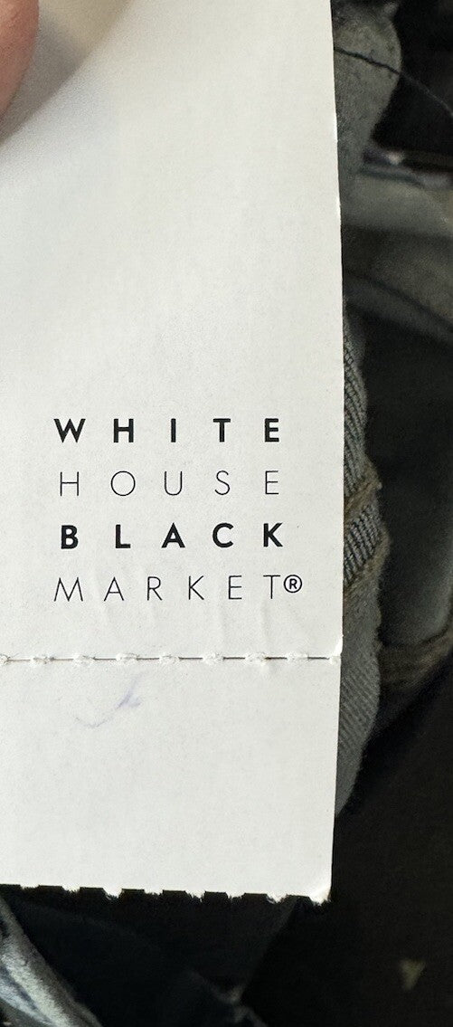 White House Black Market Women's Size 12 Blue Skinny Leg Dark Wash Stretch Jeans