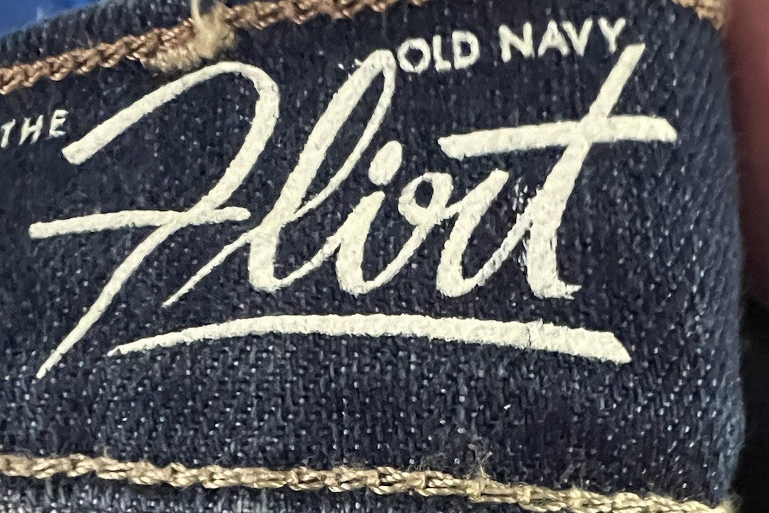 Old Navy The Flirt Women's Size 18 Short Blue Denim Stretch BootCut Jeans
