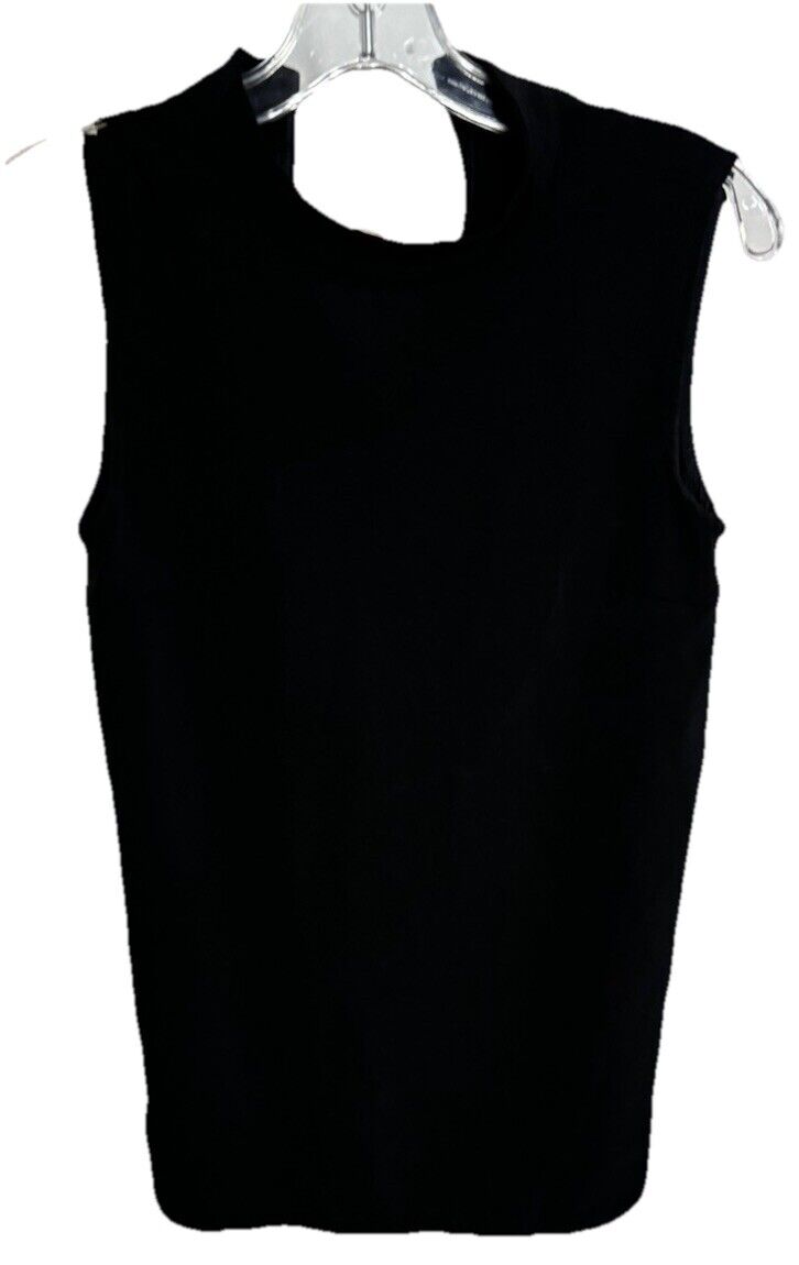Uniqlo Womens Solid Black Sleeveless Shift Dress, Size XS