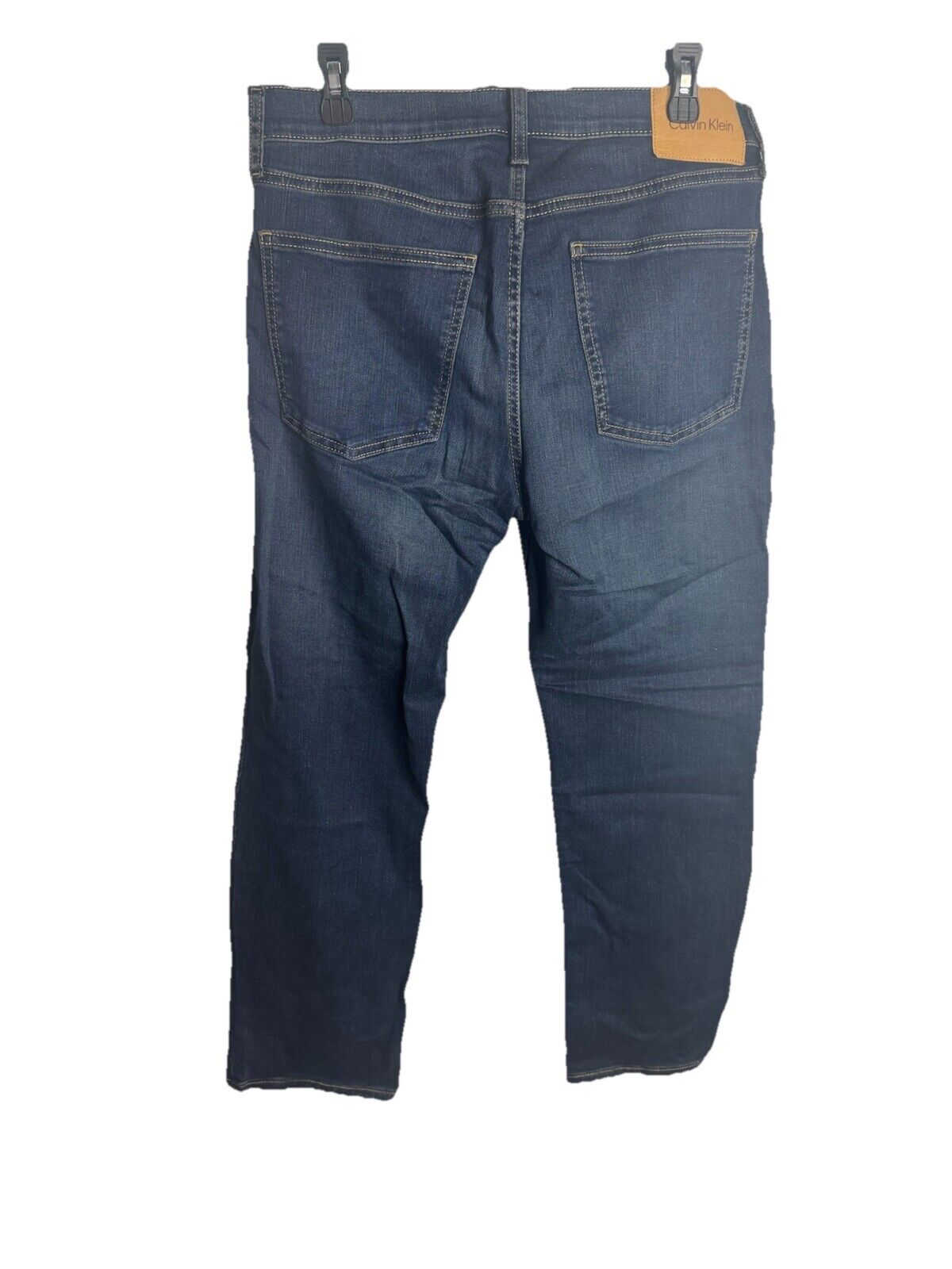 CALVIN KLEIN 33x30 Straight Easy Fit Blue Jeans