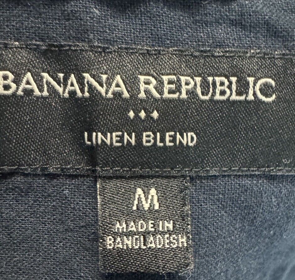 Banana Republic Slim Fit Button Down Long Sleeve Shirt Men's M