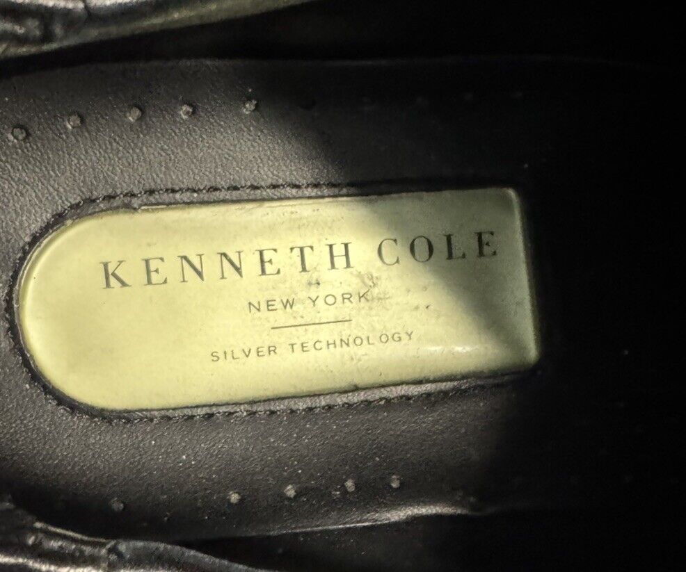 Kenneth Cole Leather Dress Shoes With Silver Technology Size 10M